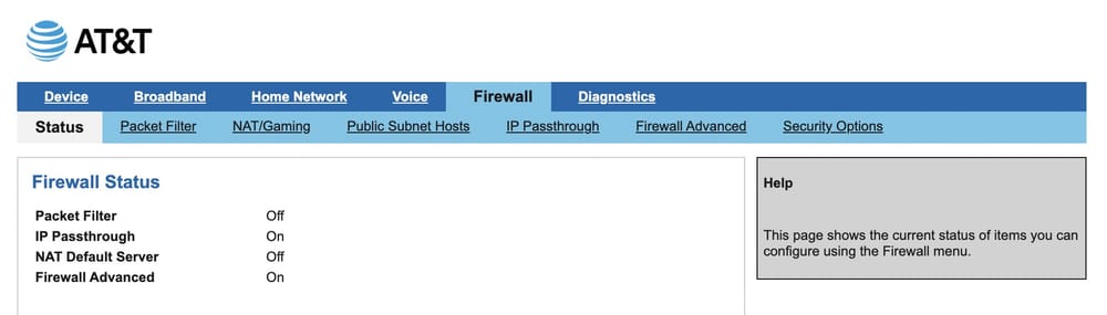 How To Enable IP Passthrough Mode on an AT&T Fiber Gateway | Colin Lord.com