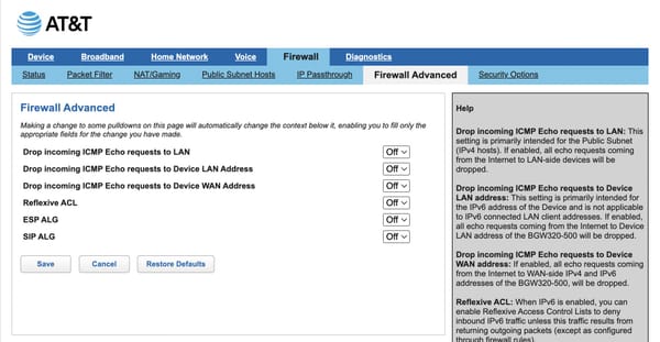 How To Enable IP Passthrough Mode on an AT&T Fiber Gateway | Colin Lord.com